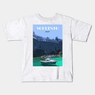 Sorrento Travel Poster Print Kids T-Shirt